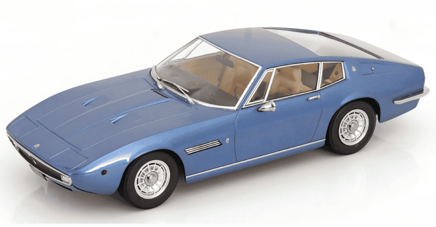 MASERATI GHIBLI COUPE 1969 BLEU KKSCALE 1/18°