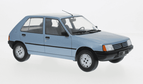 PEUGEOT 205 BLEU 1984 5 PORTES MODELCARGROUP 1/18°