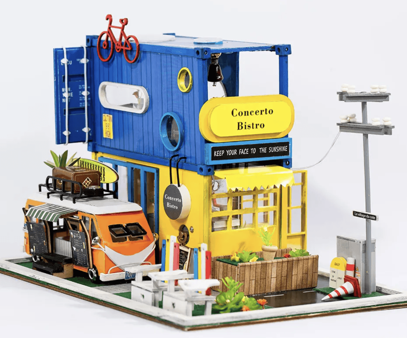 IIECREATE Hello Summer DIY Miniature House Kit