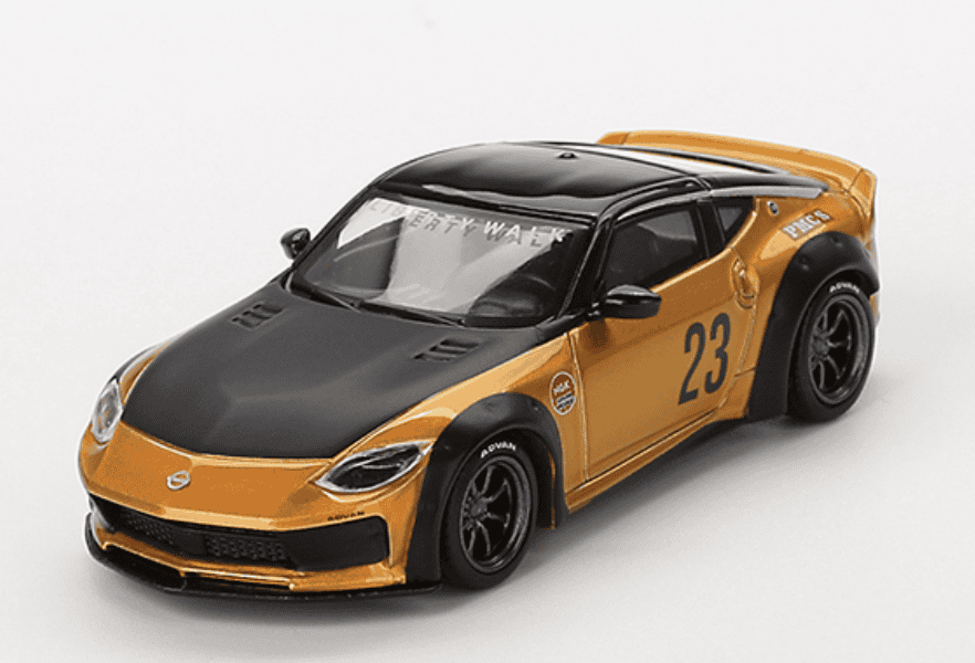 Nissan Z LB★NATION WORKS LB Gold MINI GT 1/64
