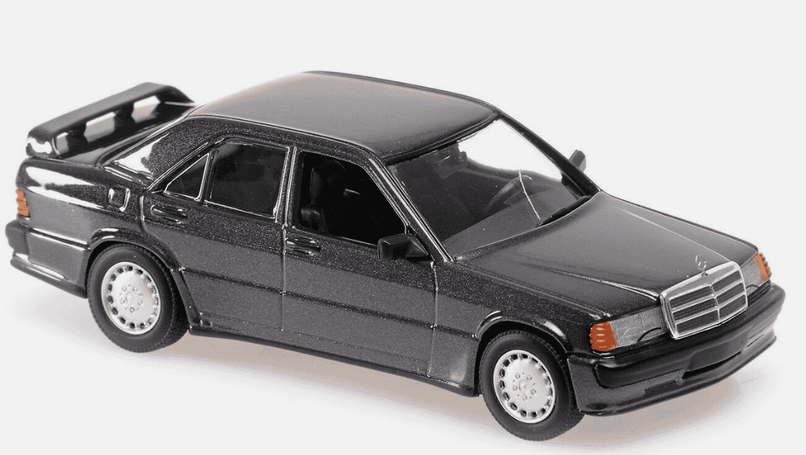 Mercedes-benz 190 E noir 2 3 -16 1984 Maxichamps 1/43