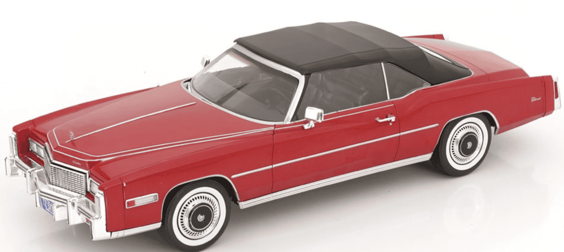 Cadillac Eldorado Convertible 1976 Red MODELCAR 1/18