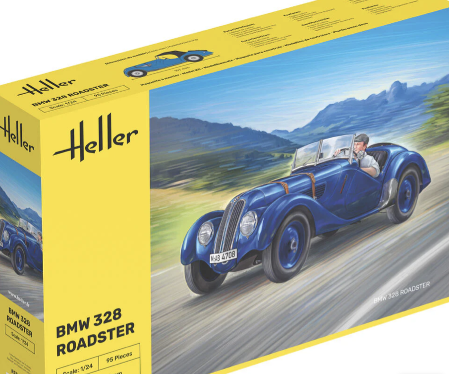 BMW 328 ROADSTER HELLER 1/24