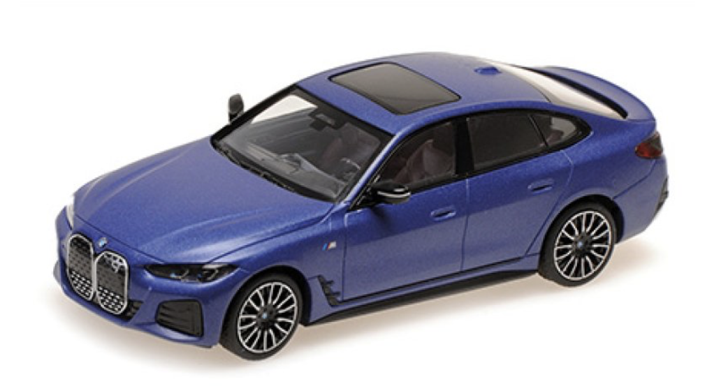 BMW I4 M50 Matt Blue Metallic Minichamps 1/43°