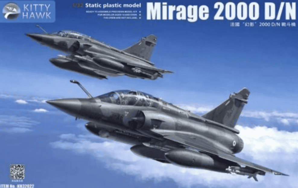 MAQUETTE MIRAGE 2000 D/N - KITTY HAWK - 1/32
