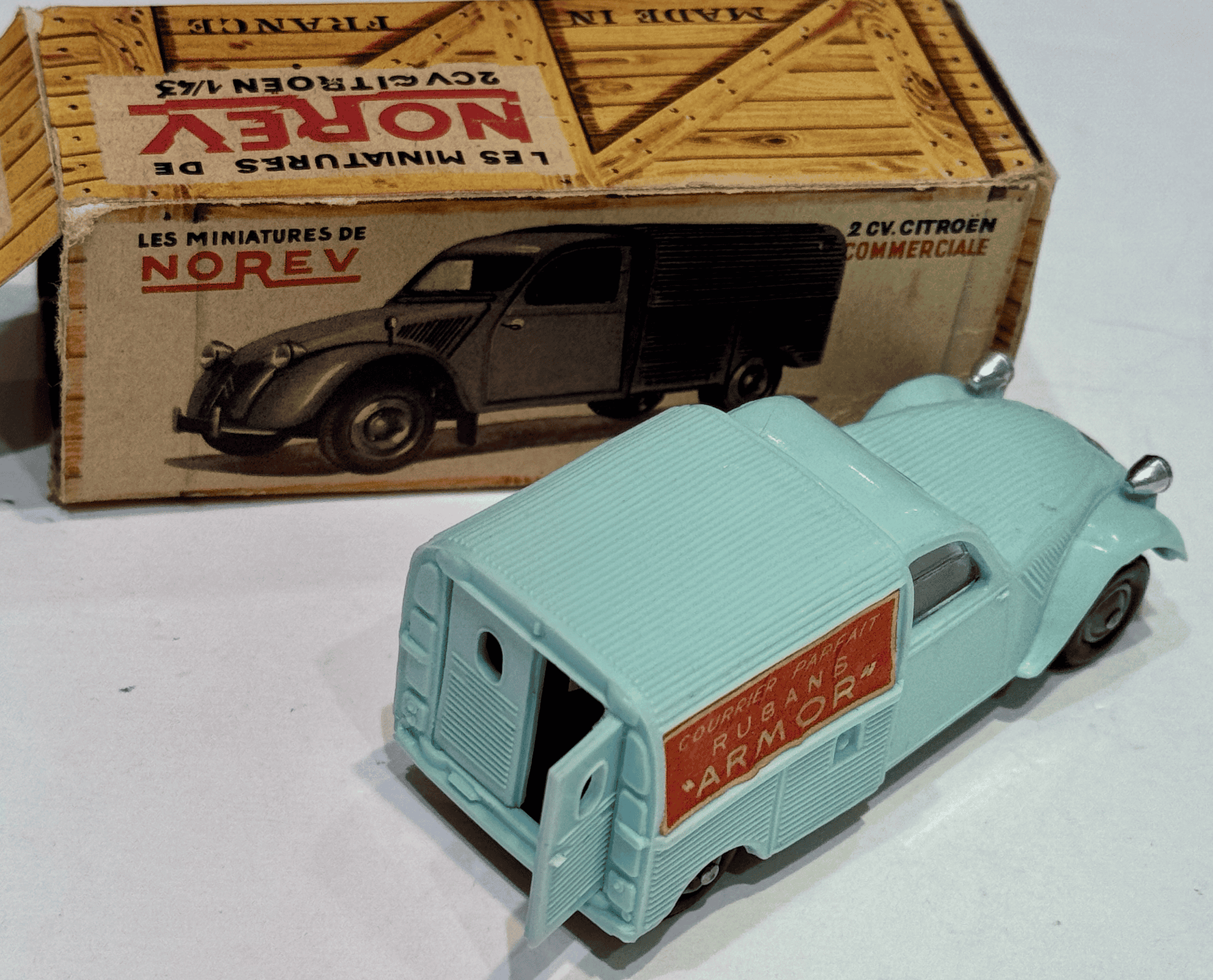 CITROEN CAMIONETTE BLUE CIEL 2CV NOREV 1/43