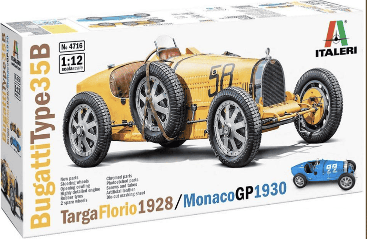 BUGATTI  TYPE 35B TARGA FLORIO 1928 ITALERI 1/12