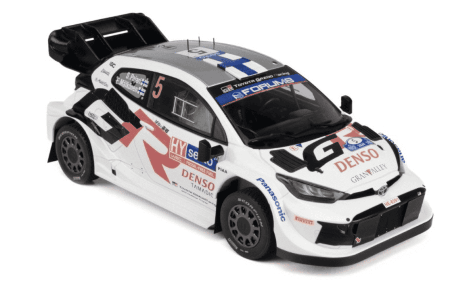 TOYOTA GR YARIS RALLY1 HYBRID #5 S.PAJARI - E.MÄLKÖNEN RALLY FINLAND 2024 1/18 IXO