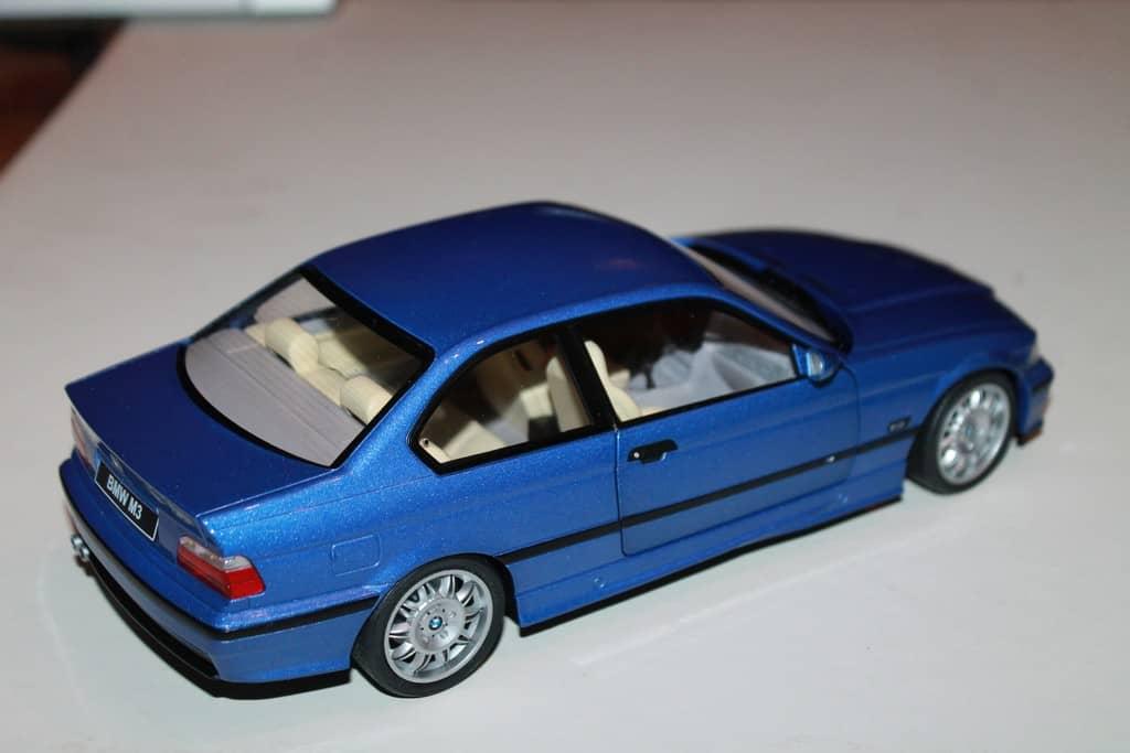BMW M3 E36 COUPE 1990 BLEU SOLIDO 1/18°